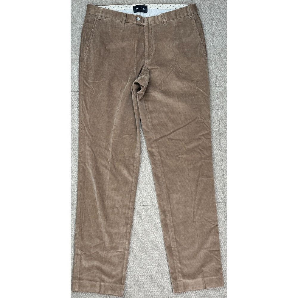 Hiltl‎ Senor Class Men's Brown Casual Corduroy Pants Size 35x33